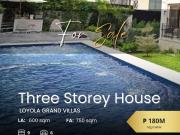 FOR SALE Three Storey House in Loyola Grand Villas...