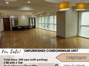 FOR SALE:Unfurnished Condo Unit located at Forbes Tower...