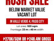 For Sale: Vacant Lot in Valle Verde 4, Pasig City