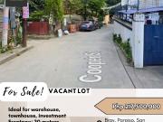 FOR SALE Vacant Lot located at Brgy. Paraiso, San...