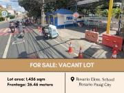 For Sale: Vacant lot located beside Rosario Elem School...