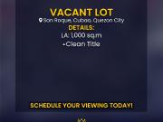 For Sale Vacant Lot San Roque, Cubao, Quezon City