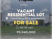 For Sale: Vacant Residential Lot in Camella Homes UPS 5...