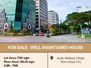 For Sale: Well Maintained House located at Ayala Alabang...