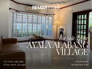 FOR SALE/LEASE: 4BR House and Lot in Ayala Alabang Village