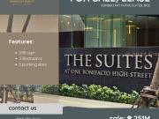 For Sale/Lease: Condo Unit located at The Suites, BGC