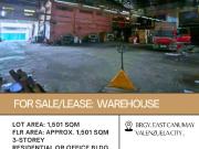 FOR SALE/LEASE Warehouse located in Brgy. East Canumay,...