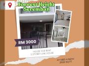 Forest Height seremban 2 storey house for rent