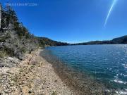 Fracción con costa de lago y muelle Bariloche