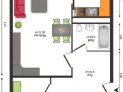 frisch sanierte 3 Raum Wohnung im 4.OG