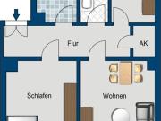 Frisch sanierte 3 Raum Wohnung zu vermieten