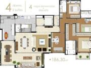 Deslumbrante apartamento tipo para venda em Vila...