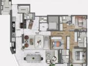 Sensacional apartamento tipo para venda em Chácara Santo...