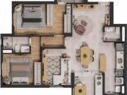 Funcional apartamento tipo para venda em Parque Campolim...