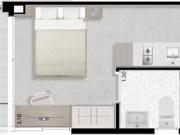 Deslumbrante studio para venda em Jardins com 1 quarto, 21m²