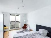 Furnished 1 room studio with elevator and balcony