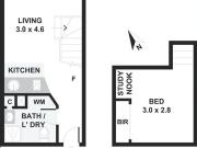Furnished One Bedroom One bathroom Loft Heritage Building