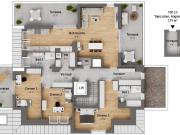 Ganz oben. Angekommen: Premium Penthouse mit 4 Zimmern...