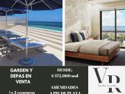 Garden y depas en venta a pie de playa en Puerto Morelos