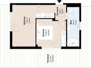 Gefördertes Penthouse mit Terrasse im Neubau