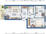Gemütliche 2 Zimmer Wohnung im 4. Obergeschoss mit...