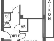 Gemütliche, geförderte 2 Zimmerwohnung mit Balkon und...