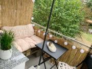 Gemütliche Wohnung mit Gartenblick und schönem Balkon