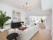 Generous renovated terrace with quiet rear facing...