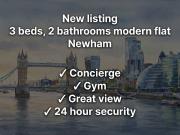 Glasshouse Gardens, London E20, 3 bed flat to rent,...