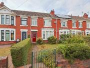 Glendower Avenue, Coventry Traditional 3 Bedroom Mid Terrace