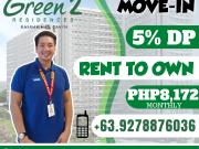 Green 2 Residences Rent to Own Ready for Occupancy Tower...