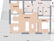 Großzügige Terrassenwohnung mit 3 Zimmer