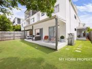 Ground level three bedroom unit with lock up garage