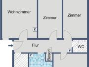 Gut geschnittene Familienwohnung ab August frei!