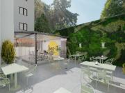 Habitación de lujo con cama doble en coliving moderno