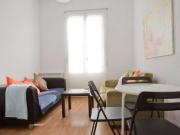 Habitación decorada en piso compartido en Chamberí, Madrid