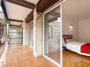 Habitación doble con balcón en Barcelona