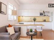 Habitación individual soleada con baño privado y con terraza