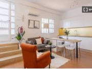 Habitación individual soleada con baño privado y con terraza