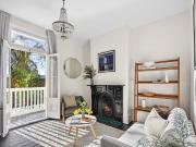 Harbourside terrace with a leafy garden oasis