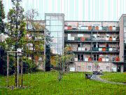 helle 1 Raum Wohnung mit großem Balkon im ruhigen Hinterhaus