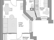 Helle 1 Zimmer Wohnung 51m² voll ausgestattet *ANMELDUNG...
