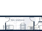 Helle 1 Zimmer Wohnung mit Loggia in ruhiger Lage von...