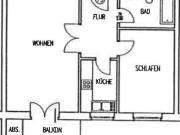 Helle 2 Raum Wohnung mit Balkon in ruhiger, grüner Lage...