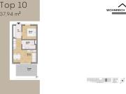 Helle 2 Zimmer Wohnung mit schöner Terrasse
