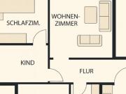 Helle 4 Zimmer Wohnung mit Loggia in Waldkraiburg