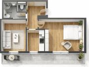 Helle Dachgeschosswohnung mit großzügigem Balkon in...