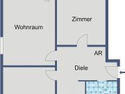 Helle Wohnung im 2. Obergeschoss – WBS erforderlich