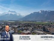 Helle Wohnung mit privatem Garten im Zentrum von Aigle