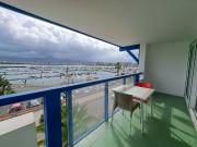 Hendaye SOKOBURU T2 terrasse vue port et montage